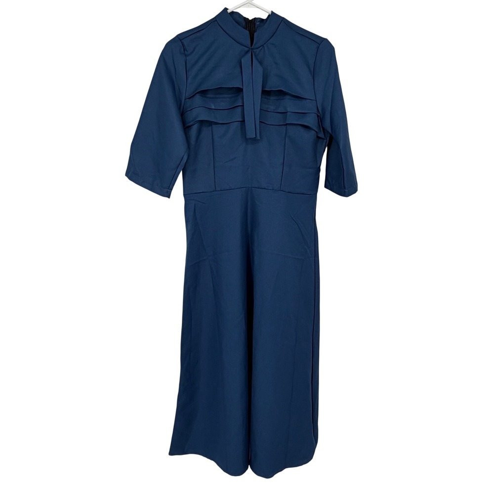 Handmaids Tale Wives Costume Serena Joy Teal Blue Dress Medium FUN1388AD-M